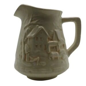 Studio Art Pottery Stoneware Creamer Artist Signed Small Pitcher
